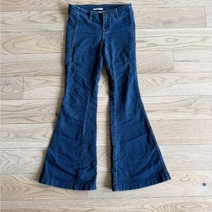Free People Blue Flare Denim Jeans